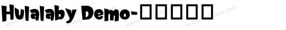 Hulalaby Demo字体转换